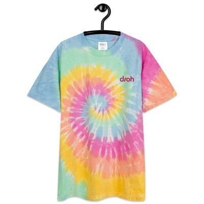 Oversized tie-dye t-shirt w/ Embroidered DSOH Logo