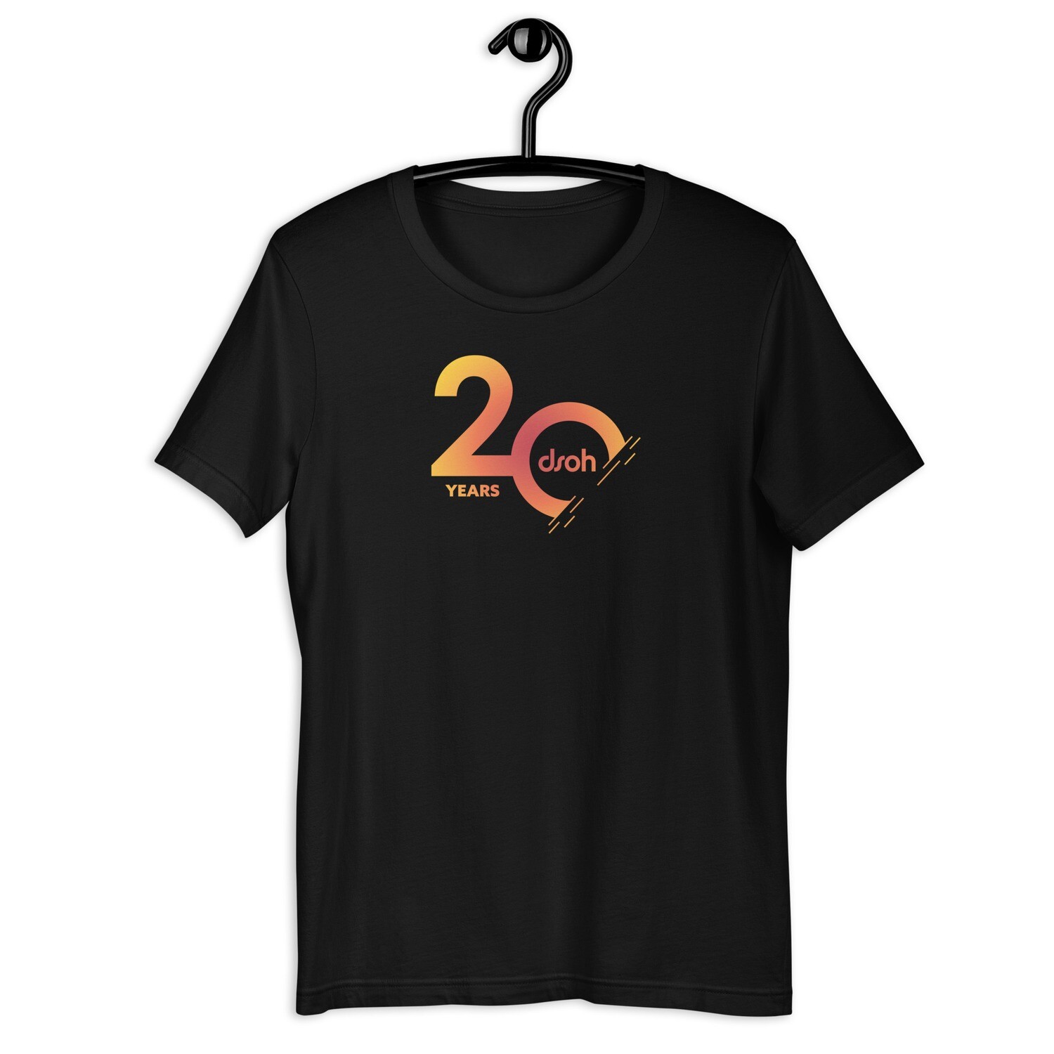 20 YEARS DSOH Unisex T-Shirt, Color: Black, Size: XS