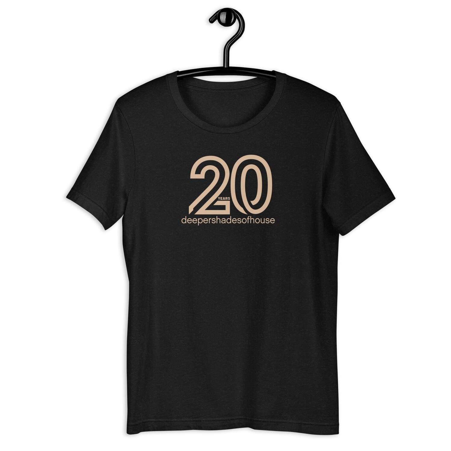 20 YEARS DEEPER SHADES OF HOUSE Unisex T-Shirt, Color: Black Heather, Size: XS