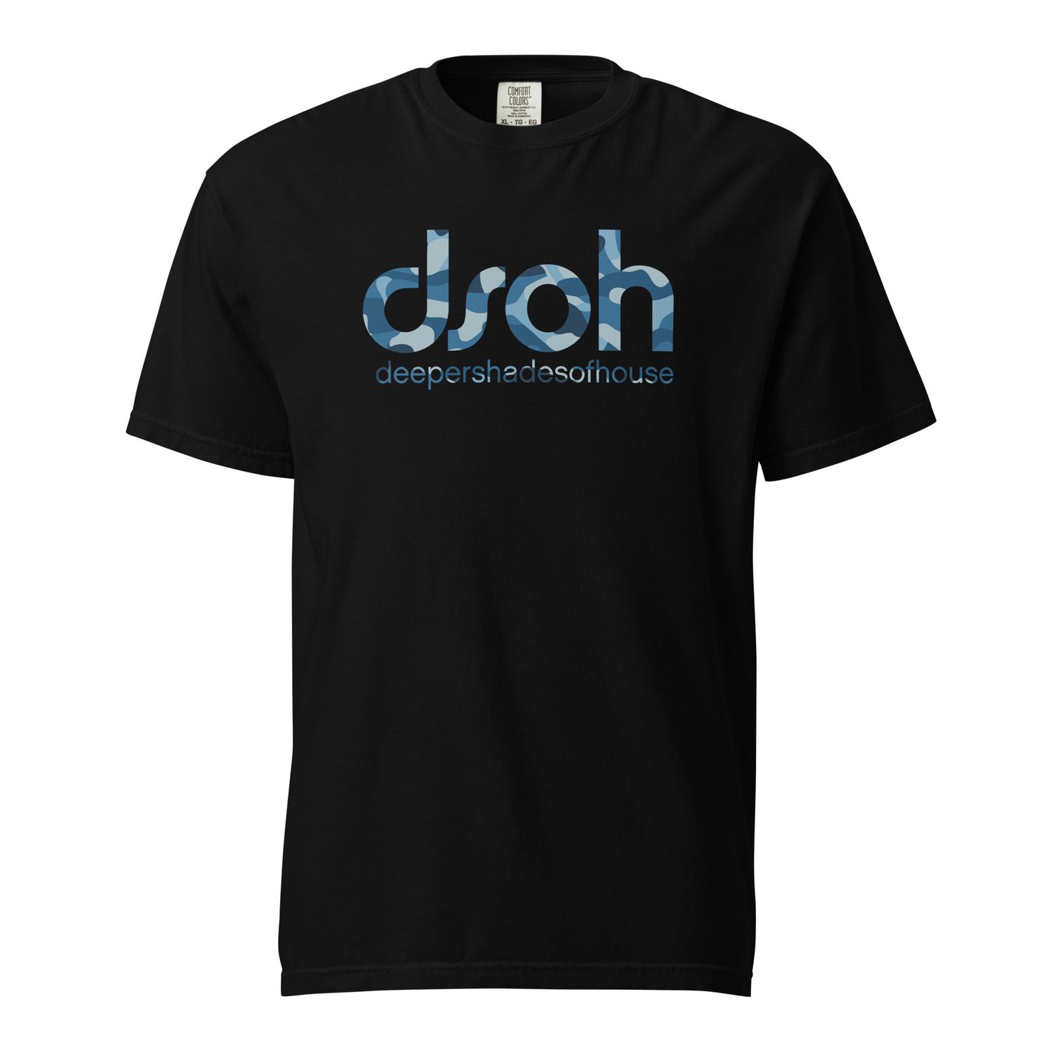 DSOH Heavyweight CAMO TEE, Color: Black / Blue, Size: S