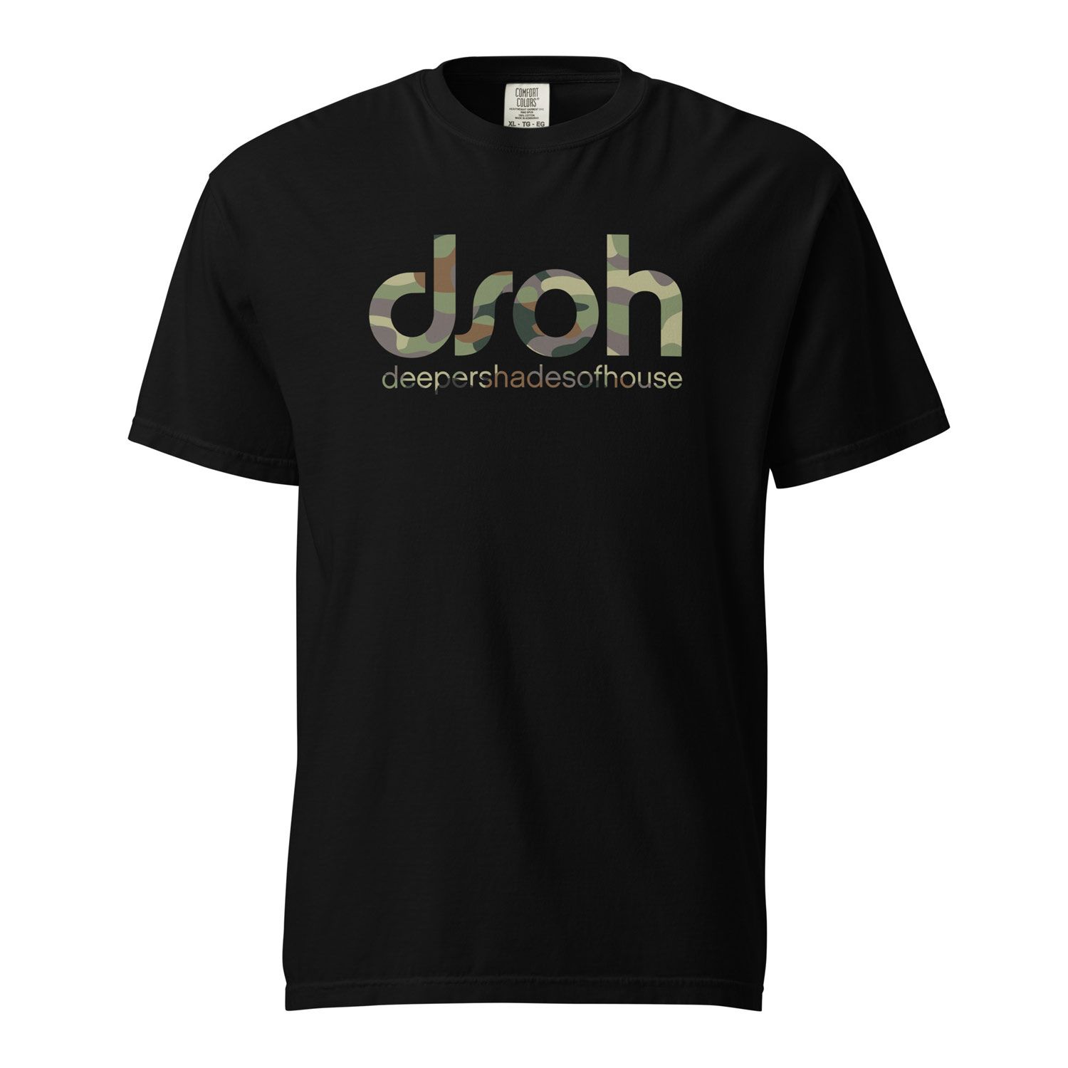 DSOH Heavyweight CAMO TEE, Color: Black / Green, Size: XL