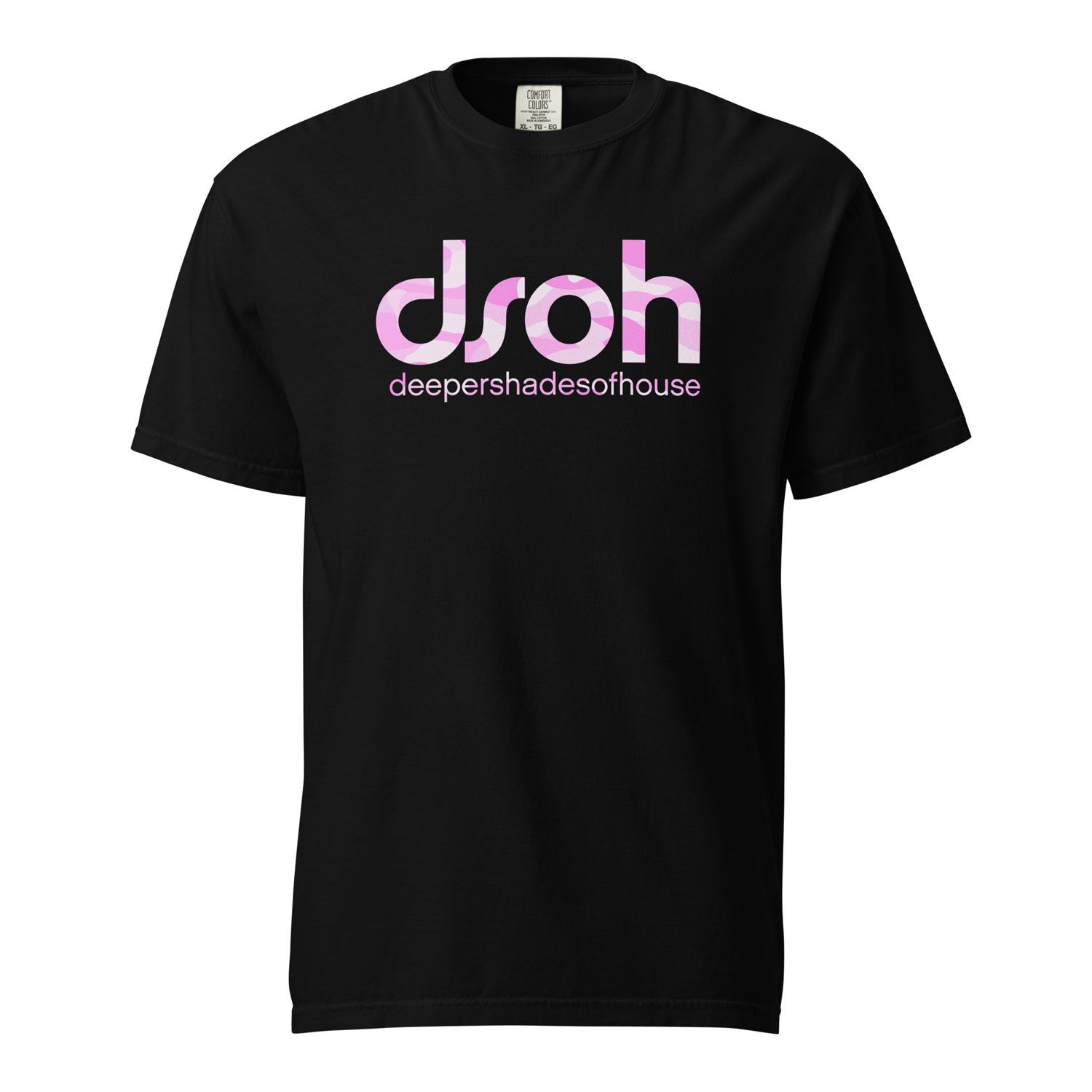 DSOH Heavyweight CAMO TEE, Color: Black / Pink, Size: XL