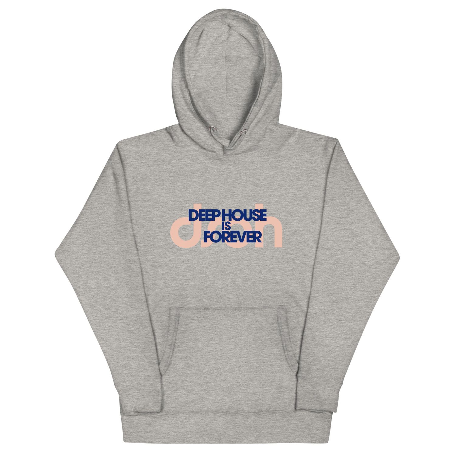 DEEP HOUSE IS FOREVER Hoodie, Color: Carbon Grey, Size: L