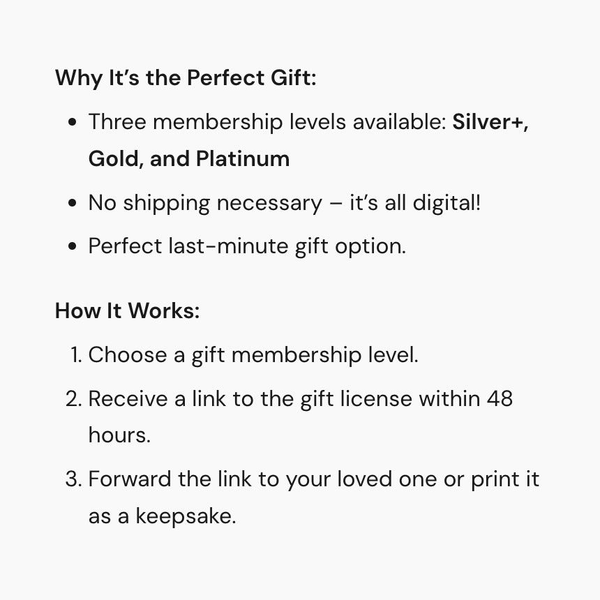 Deeper Shades Premium Membership Gift – Digital Delivery