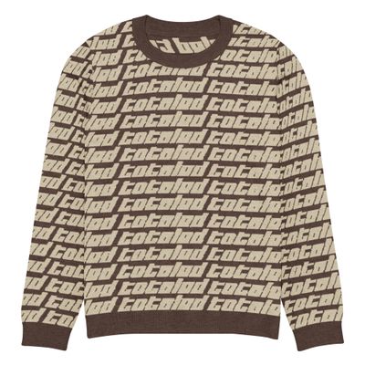 Italic Grid Knit Sweater