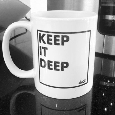 Keep It Deep - White Glossy Ceramic Mug