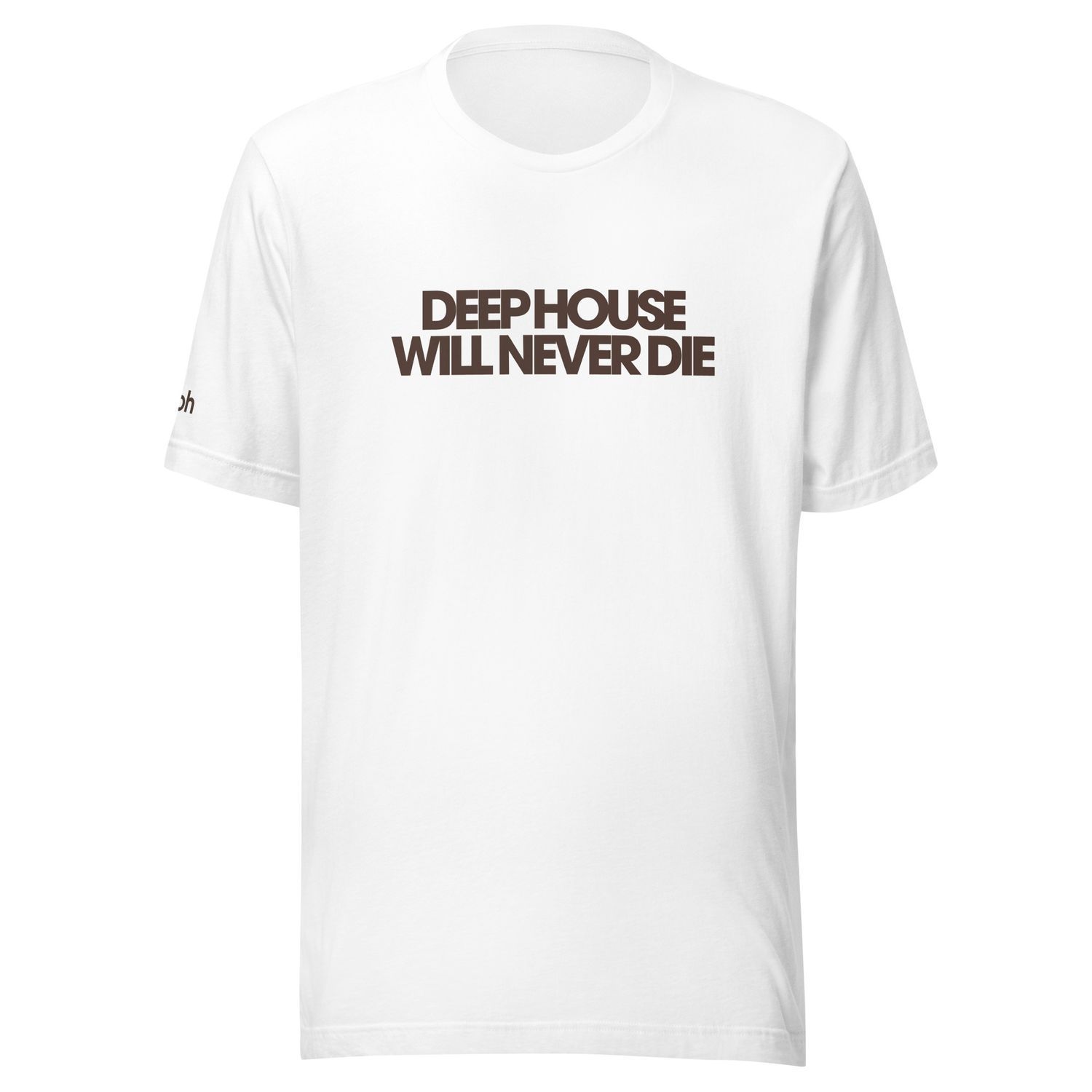 Deep House Will Never Die T-Shirt  (Navy Blue / White)  - South Africa Courier Delivery