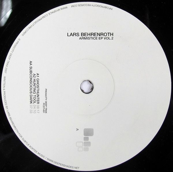 Lars Behrenroth / Armistice EP Vol.2 / ProgCity Deep Trax / 2005 / Vinyl 12&quot;