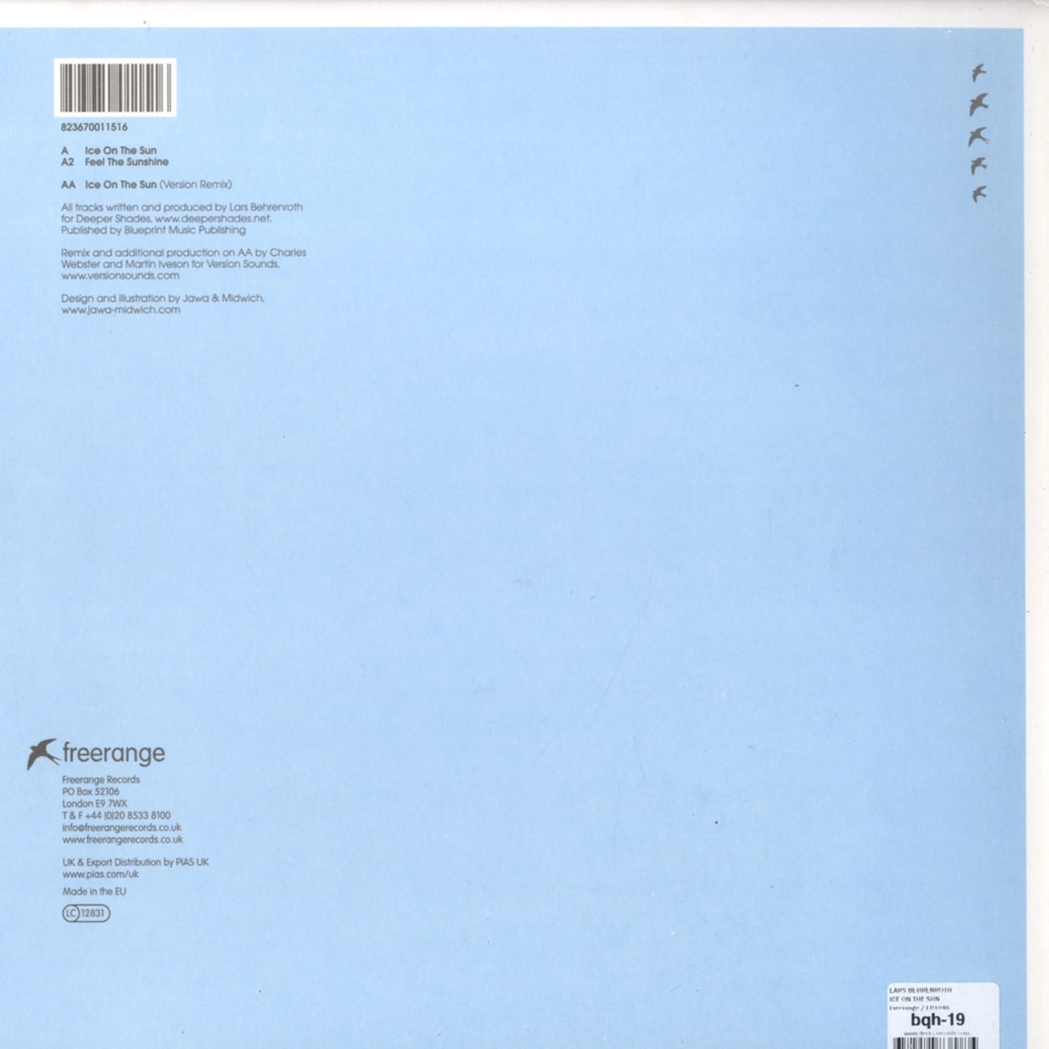 Lars Behrenroth / Ice On The Sun / Freerange Rec / 2008 / Vinyl 12"