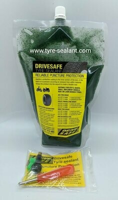 Drivesafe heavy-duty tyre sealant 1-litre pouch