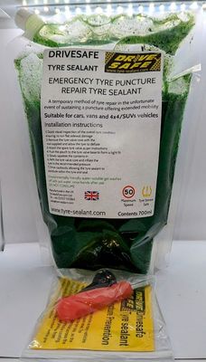 Drivesafe emergency tyre repair sealant x2