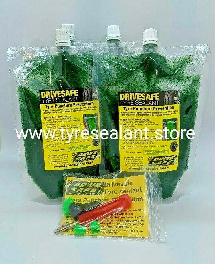 Drivesafe van tyre pre-puncture tyre sealant pack