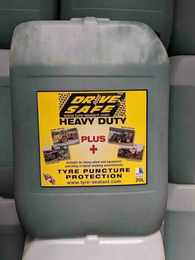 Drivesafe Heavy duty tyre sealant PLUS+ Drivesafe tyre sealant + pump
