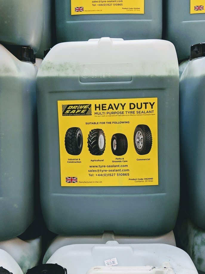 Commercial truck tyre sealant 20-litre & pump Drivesafe