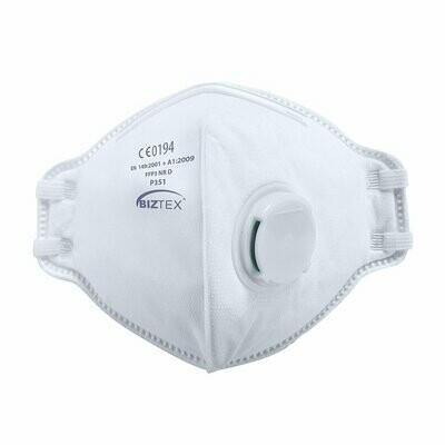 Pack of 3 Genuine Portwest White FFP2 Valved Dust Mist Respirator Masks 