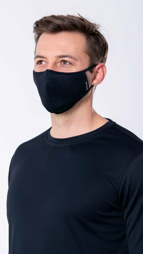 AVIRO Antiviral Face Mask (Black) Powered by HeiQ Viroblock