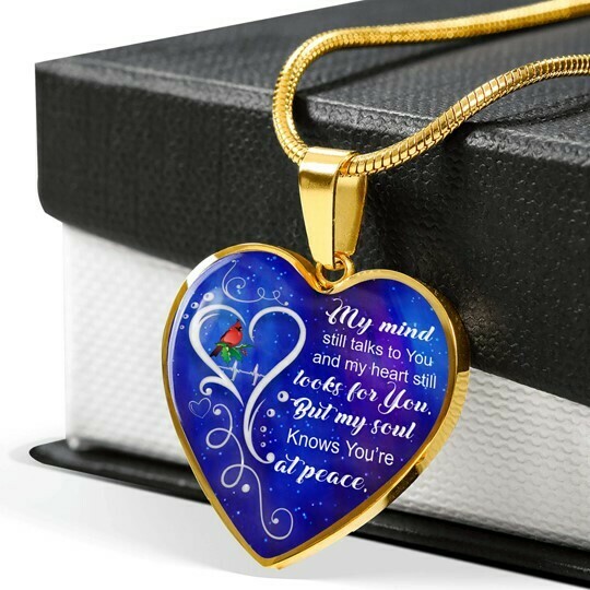 My Mind Still Talks To You Necklace Love Heart Pendant Necklace