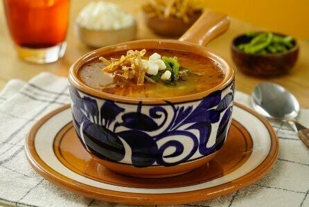 SOPA DE RAJAS CON ELOTE