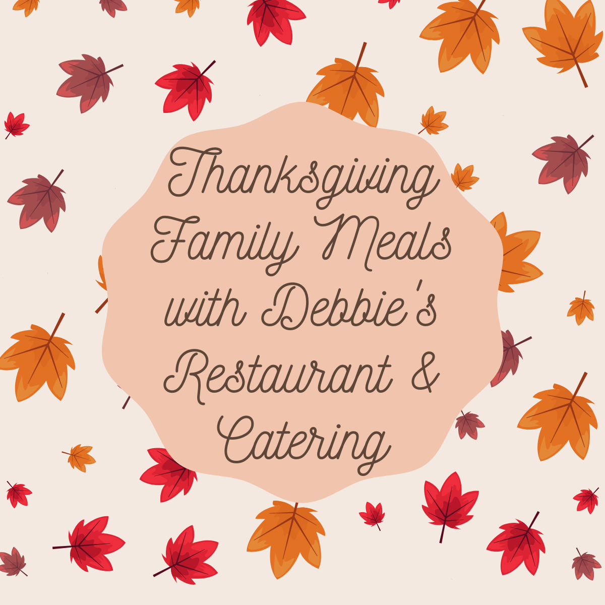 Thanksgiving Family Meals -- Wednesday 11/26 Pickup