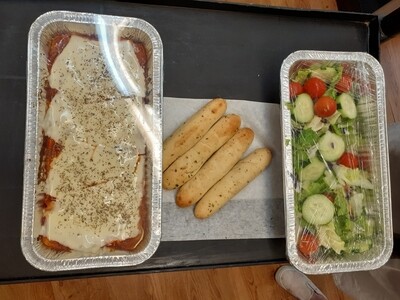Wednesday - 4-6:30 pm Pick up -  Lasagna Family Meal Deal