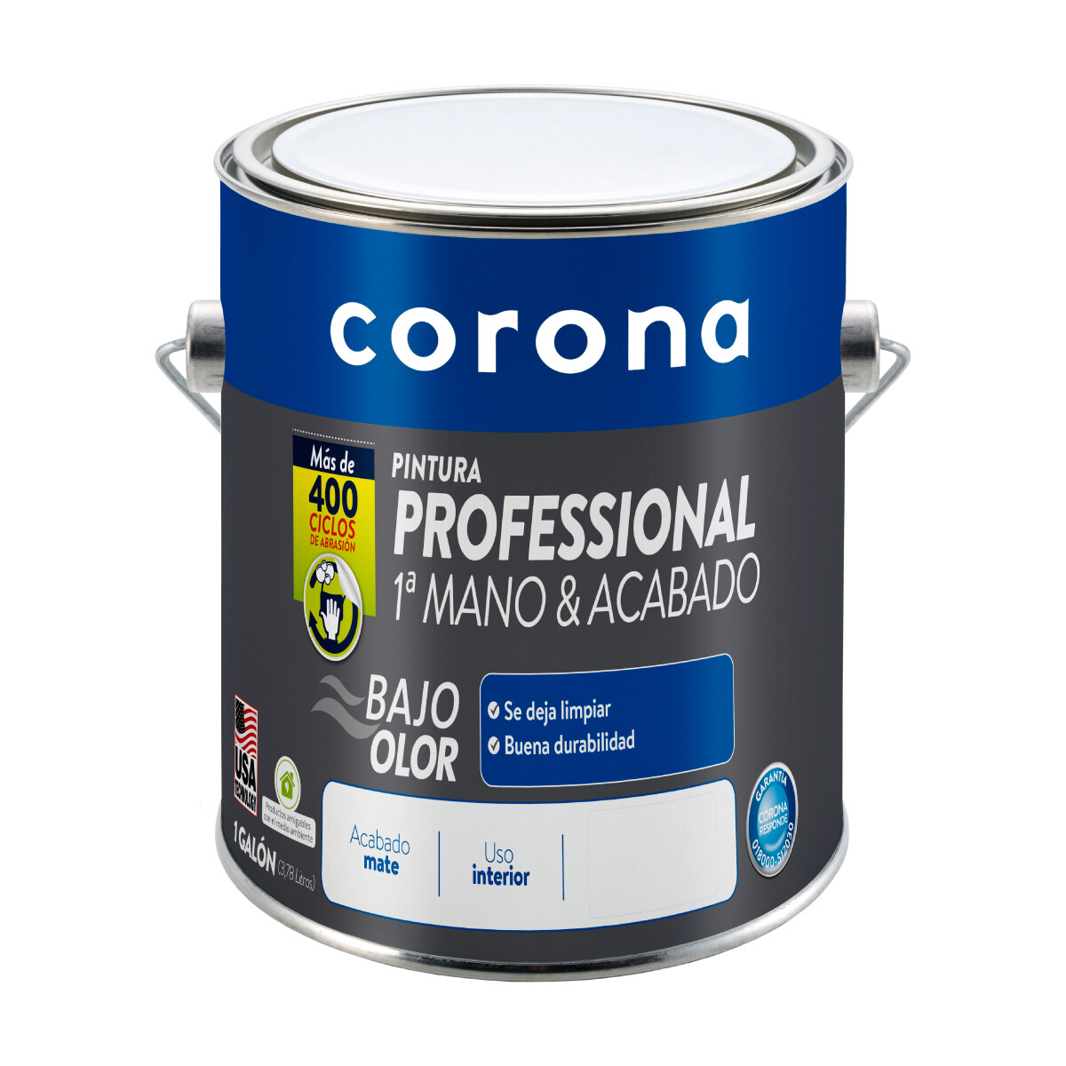 PINTURA 1A MANO&ACABADO LAVABLE CORONA GALON