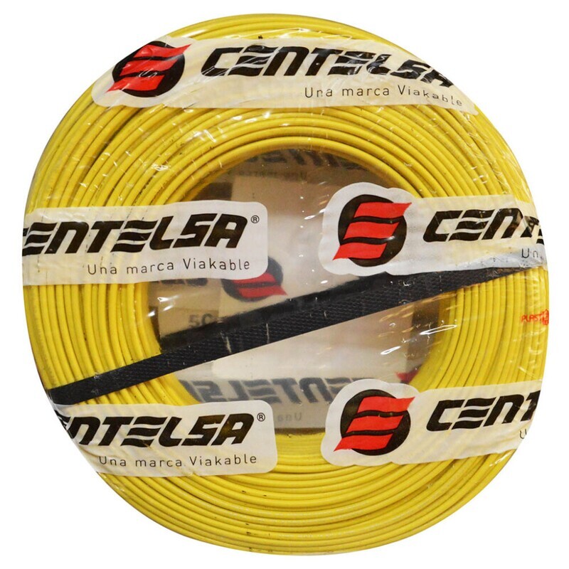 CABLE CENTELSA 7 HILOS NUMERO 6 (AMARILLO) X METRO