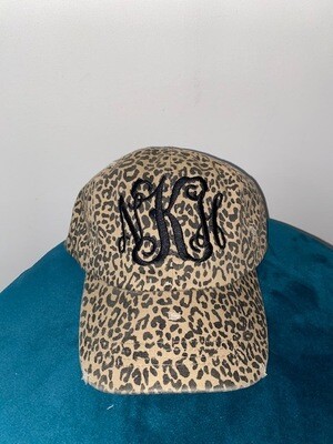 Leopard Hat With Monogram Option