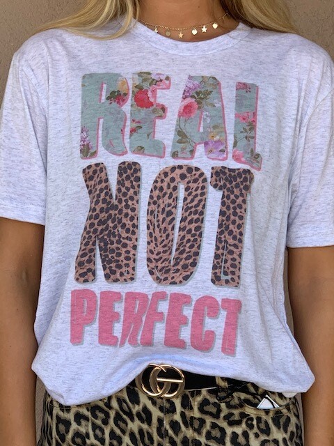 RR Tees Real Not Perfect Graphic
