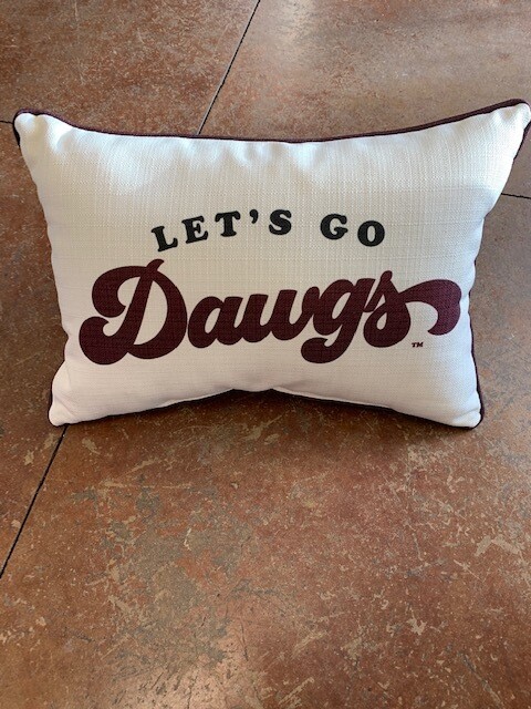 Lets Go Dawgs - Maroon Piping