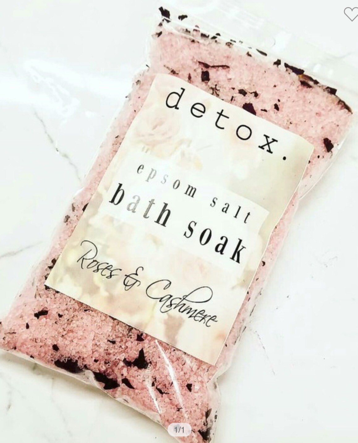 Epson Salt Detox Bath Soak \ Roses & Cashmere