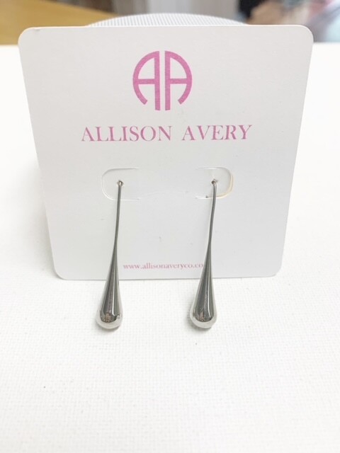 AA Silver Droplet Earrings