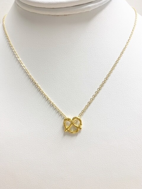 AA Carrie Pretzel Necklace 14" with 2" Extender