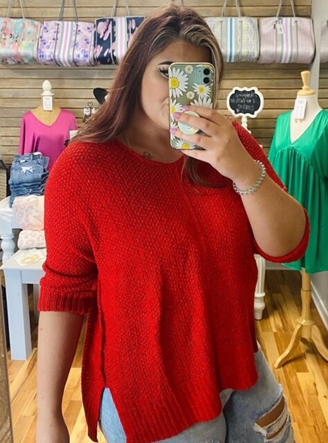 Red L/W Sweater 