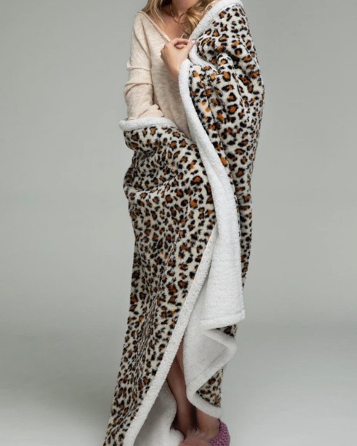 Leopard Sherpa Throw\Blanket