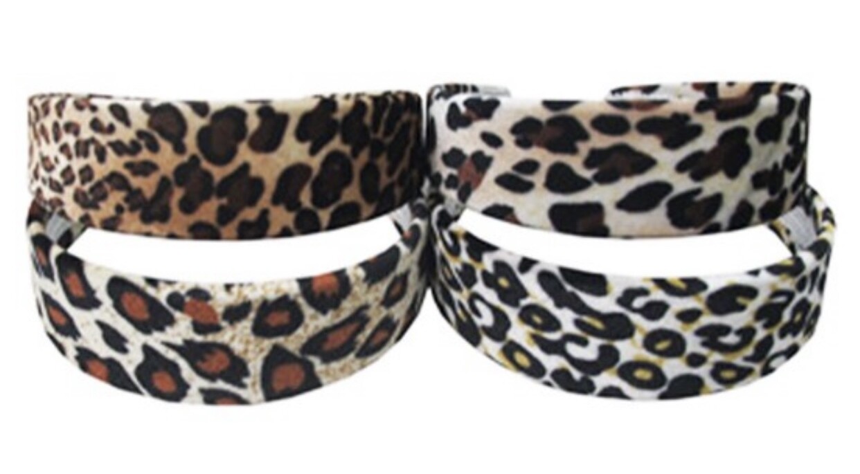 Leopard Print Headband, Assorted Colors