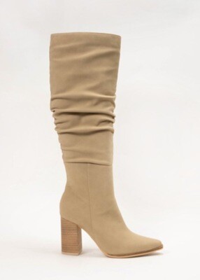 Ccocci Slouch Boots, Taupe