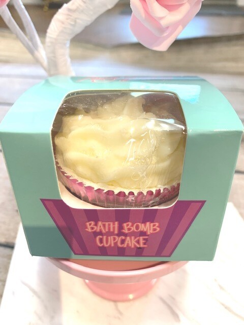 Cupcake Bath bomb/Soap, Lemon Meringue