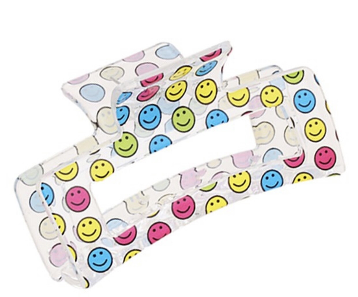Smiley Face Hair Claw, Multi Color