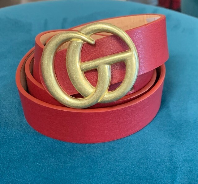 Fashion Belt 1&quot;x43&quot;, Red