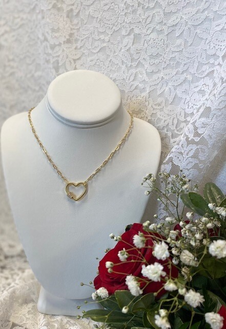 Brooke Morgan Heart Carabiner Necklace