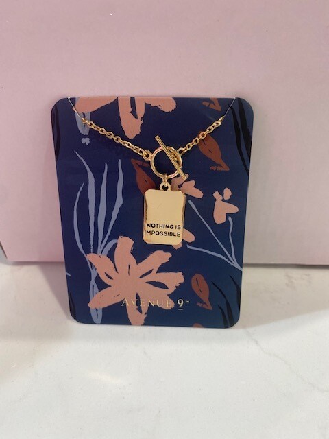 GC Tag Necklace, Nothing Is Impossible