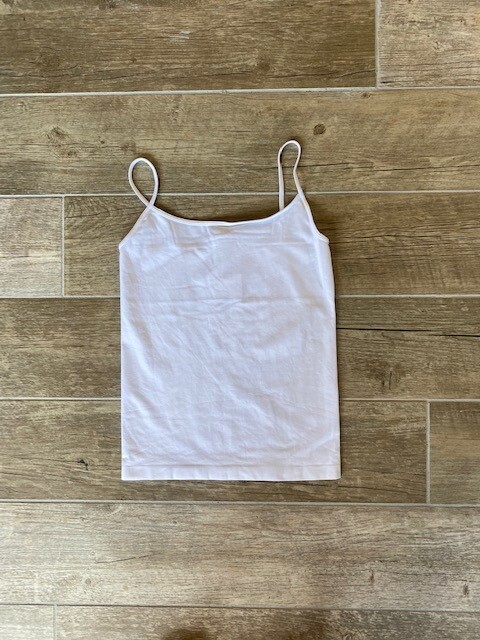 Short Length Cami, White, One Size