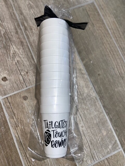 Tailgates &amp; Touchdowns Cups, 16oz.