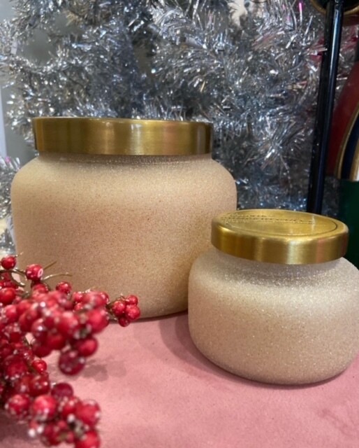 Capri Blue 8oz. Champagne Glitter, Pumpkin Dulce