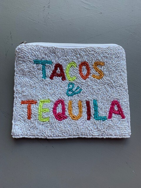 Tacos & Tequila Beaded Bag