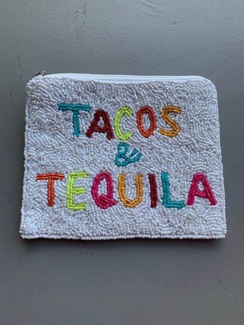 Tacos &amp; Tequila Beaded Bag