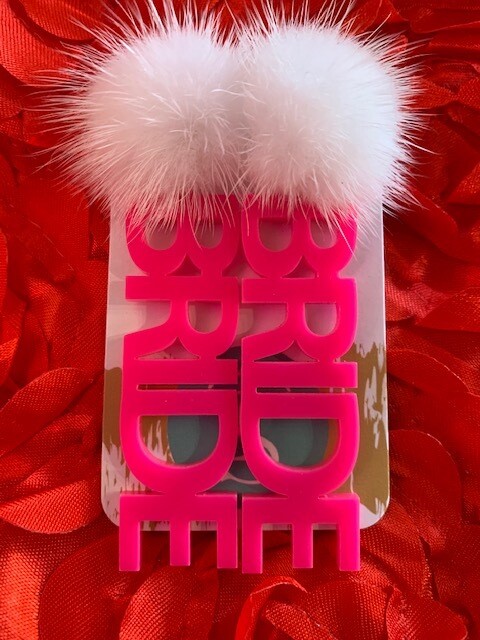 Taylor Shaye Pink Bride Earrings