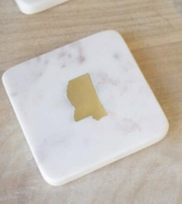 Mississippi Marble Coasters, 4x4