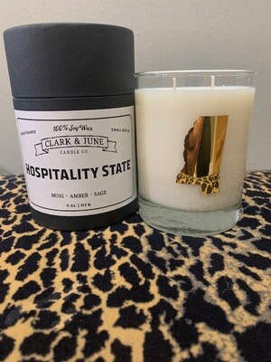 "Hospitality State" Candle, Moss-Amber-Sage