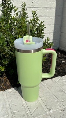 Dupe 40oz Cups with Straw, Mint Green